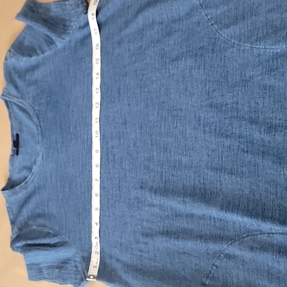 Pure Jill Indigo Size Dark Wash Blue T Shirt Dress with Pockets, Exc Used Cond - Picture 7 of 12